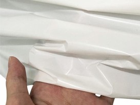 贊晨TPU白色薄膜高彈性防水透氣雙向拉伸乳白聚酯薄膜廠家直供